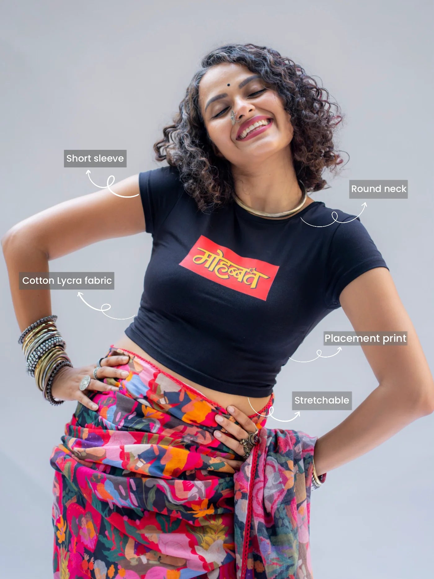 Pride Mohabbat (T-Shirt Blouse)