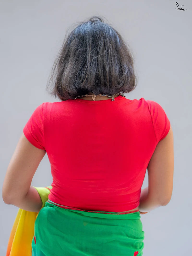 Laal Mohabbat (Baby Tee Blouse)
