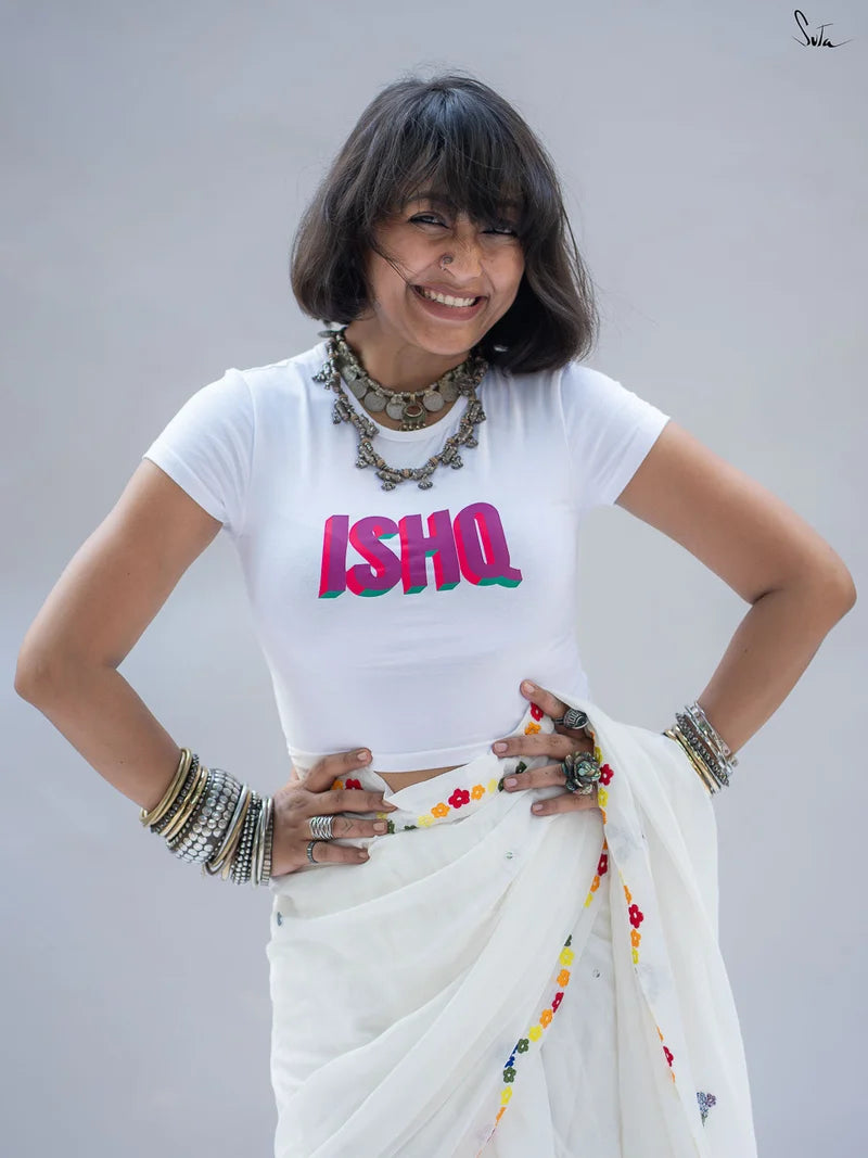 Pride Ishq (Baby Tee Blouse)