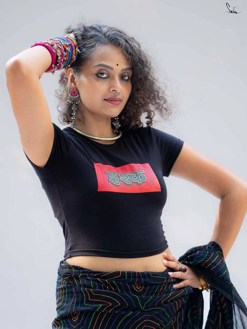 Ishq Ishq (Baby Tee Blouse)